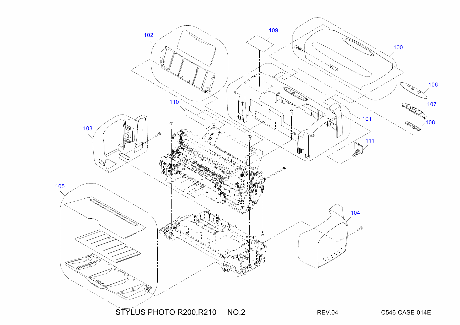 EPSON StylusPhoto R200 R210 Parts Manual-6 EPSON StylusPhoto R200 R210 Parts Manual-6